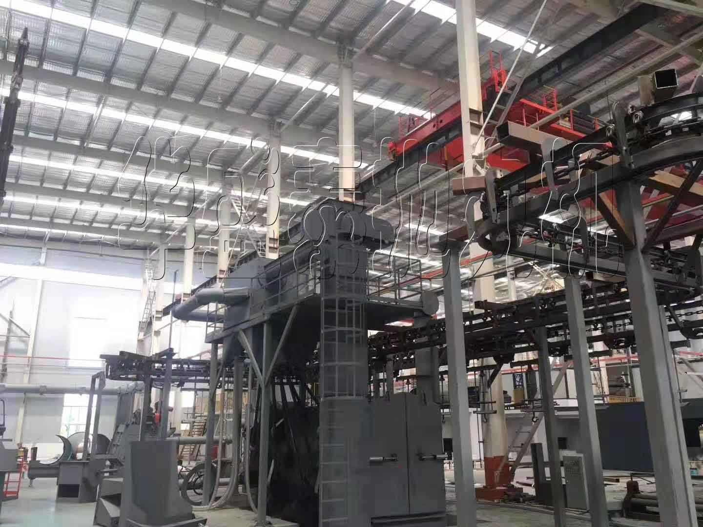 hst385多工位吊鏈式拋丸機應(yīng)用范圍有哪些，大家來說一說